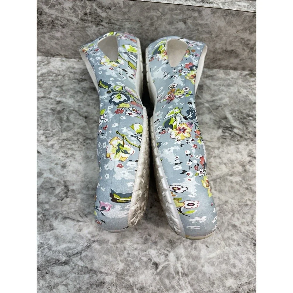 Vera Bradley X Crocs Kadee Flat Ballet Slip On Shoes Women's Sz 9 White Floral